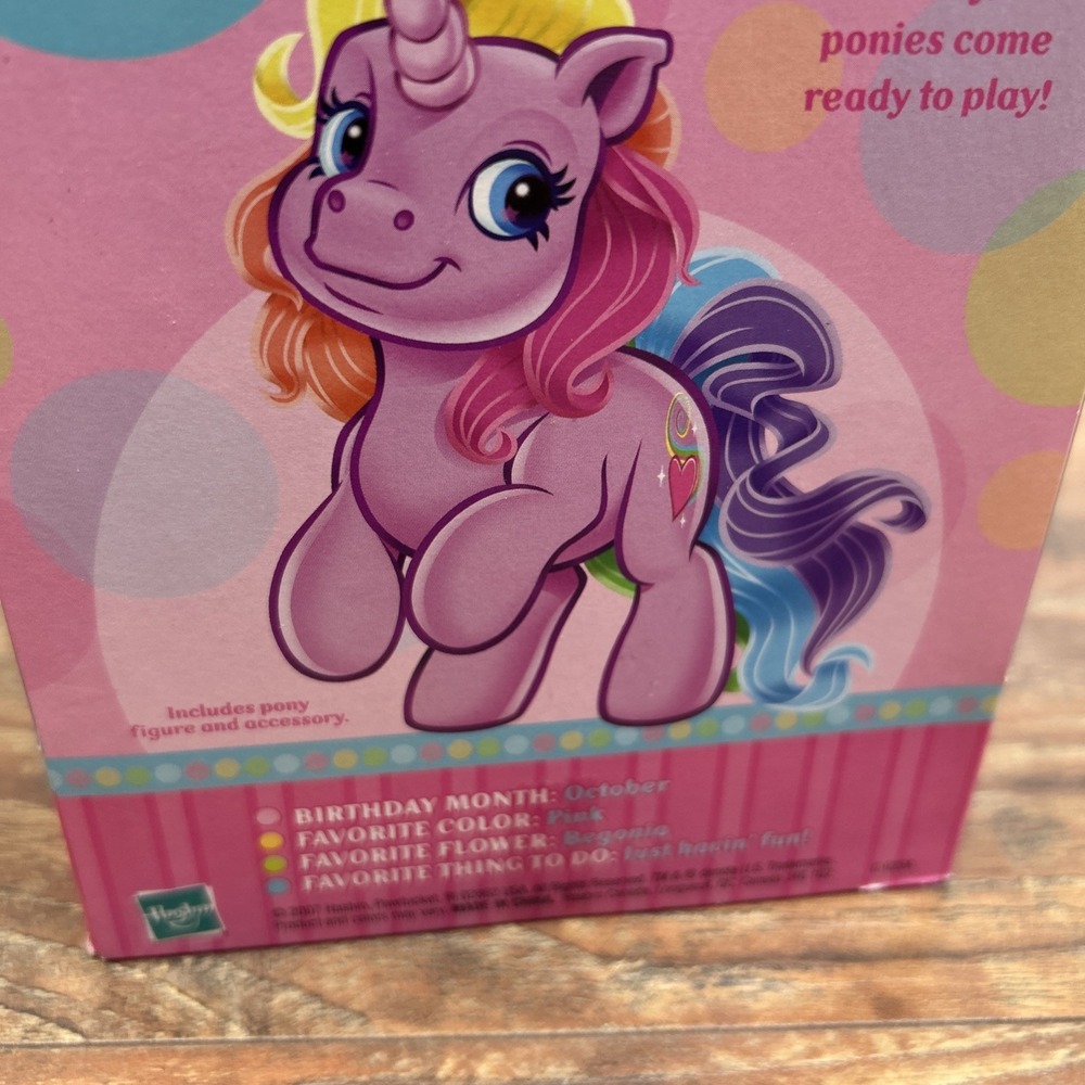 Hasbro My Little Pony Rarity the Unicorn 25th Birthday Celebration G3 2007 New - Picture 9 of 13